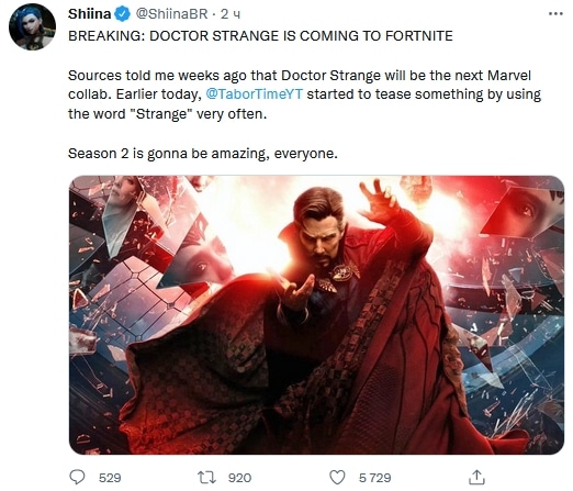 Doctor Strange is coming to Fortnite in Chapter 3 Season 2