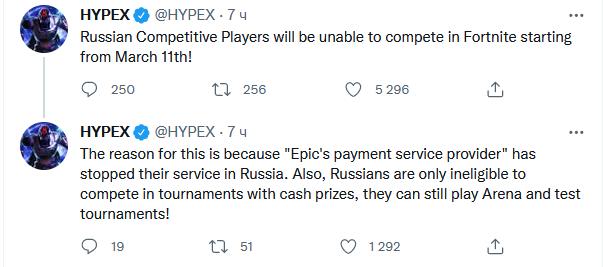 Esports players from Russia can’t play in tournaments with cash prizes anymore