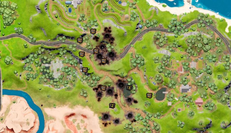 Fortnite Crater Locations