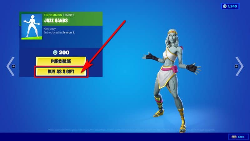 How to gift Fortnite Skins, V-bucks and a Battle Pass