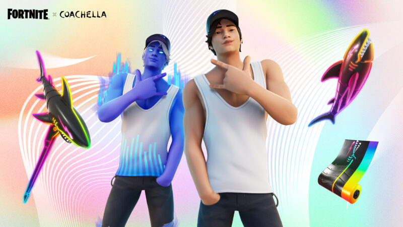 Fortnite releases new outfits in collaboration with Coachella 