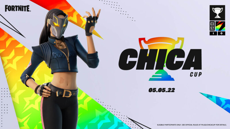 Chica outfit in Fortnite: cup with outfit and Twitch Drops  