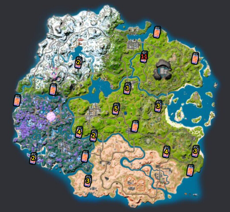 Fortnite Firefly locations in Season 3 Chapter 3  