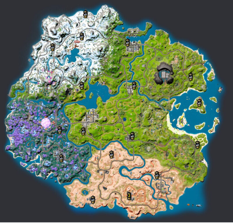 Fortnite Upgrade Station locations in Season 3 Chapter 3  