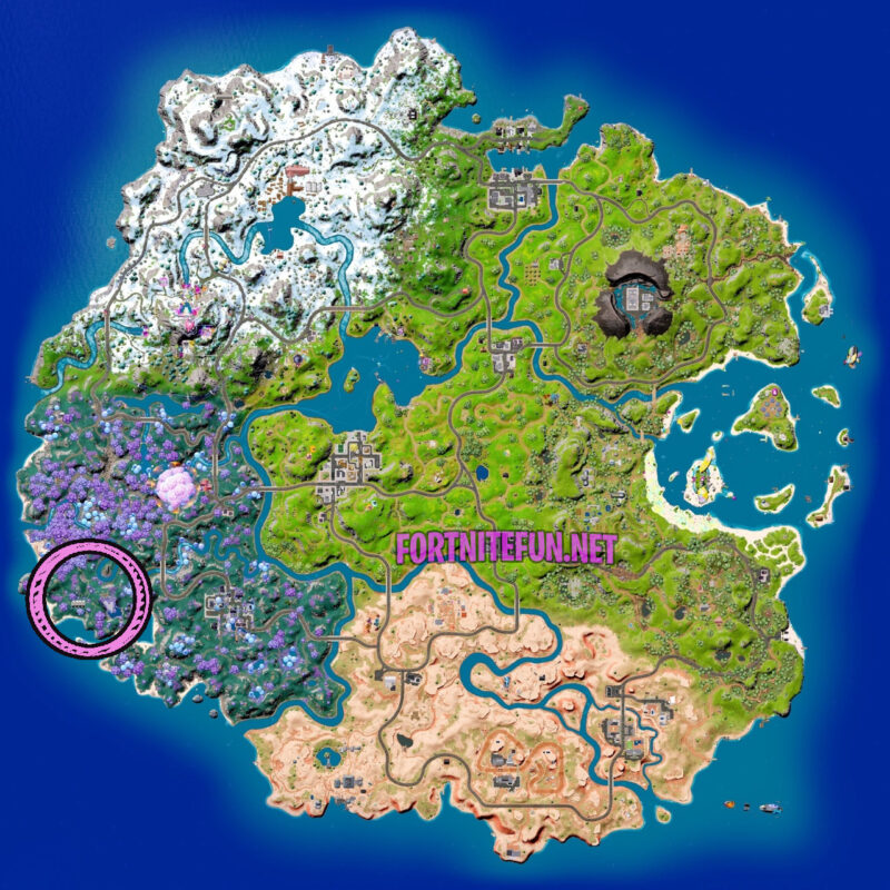 Where to find The Shark, Displaced Depot and The Chair on Fortnite Chapter 3 Season 3 map  