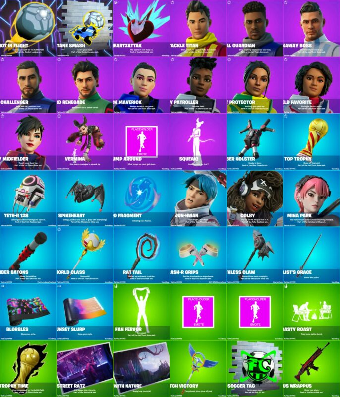 Fortnite 22.40 update leaks - all the outfits and other cosmetics  