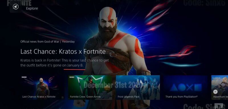 Kratos might never return to Fortnite item shop  